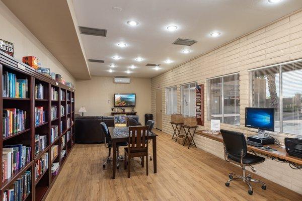 library and computer room