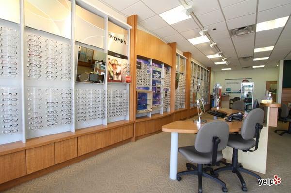 We have the largest selection of frames in the area including designer brands.