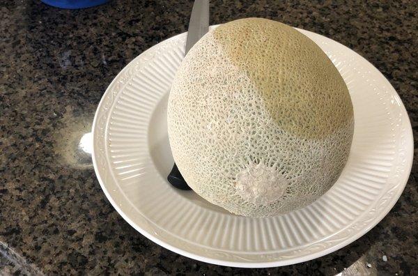 Delicious cantaloupe $1.29.