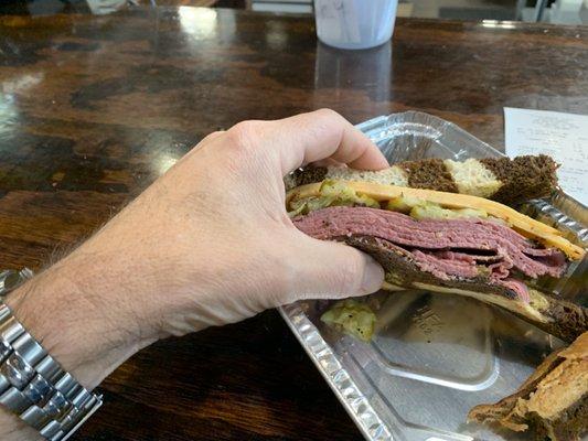 Local Butcher, super lean tender Pastrami.