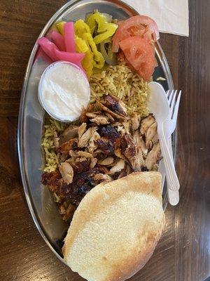 Chicken Shawarma Plate