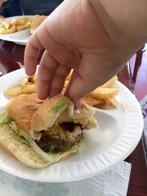 Bacon cheeseburger