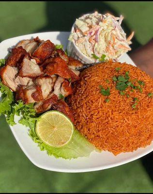 Ghana Jollof Rice with Chicken