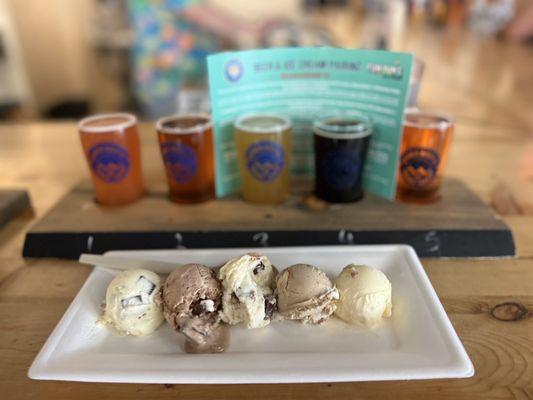 Beer and ice cream pairing!