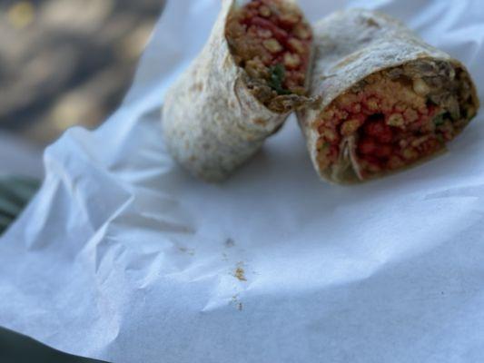 Hot Cheeto burrito