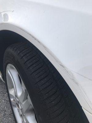 Post-wash damage to my car after visiting this location