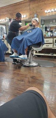 my boy jose slinging some fades