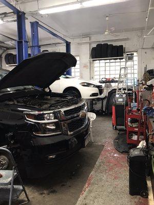 Chevy Suburban any problem. Oil change or replace a new transmission not a problem we reprogram you chevy too .