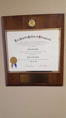 Dr. David Jackel's Degree