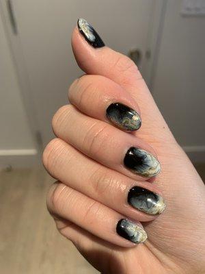 custom gel nail art