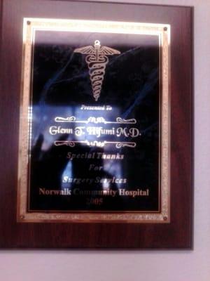 Special thanks to dr Hifumi from Norwalk Comm Hospital