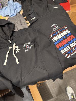 Full color Hockey Hoodies for a local pet store