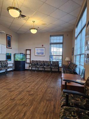 The waiting room of the clinic.