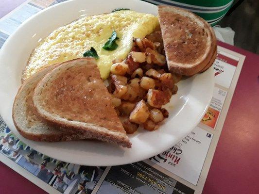 Spinach omelet