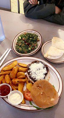 Kafta Burger with Feta