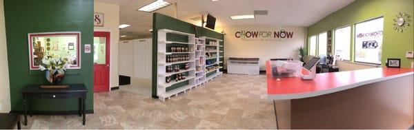 Retail area of Chow For Now Foods Factory Retail Store