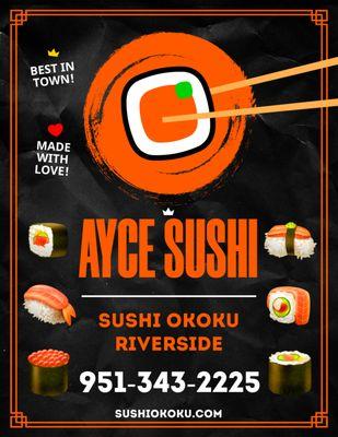 All you can eat sushi!