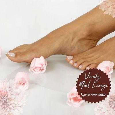 Vanity Nail Lounge provides professional pedicure that will rejuvenate your toes and feet to make it feel younger and lighter.