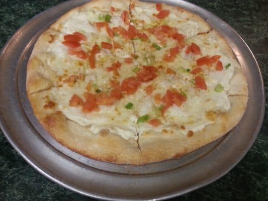 Maryland crab pizza