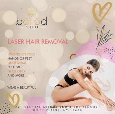 Say goodbye to body hair  Laser hair removal is the best option to remove hair from armpit, bikini and more and thus always be ready