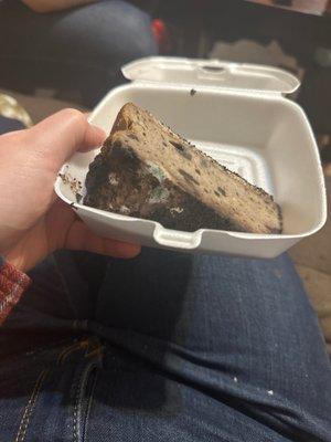 Moldy cheesecake