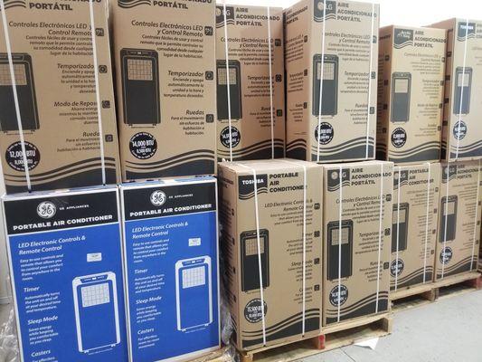 We carry portable Air conditioners whole year long. Call for best price.