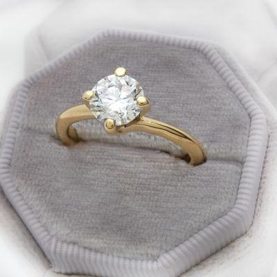 The Eudaimonia Twist solitaire engagement ring.