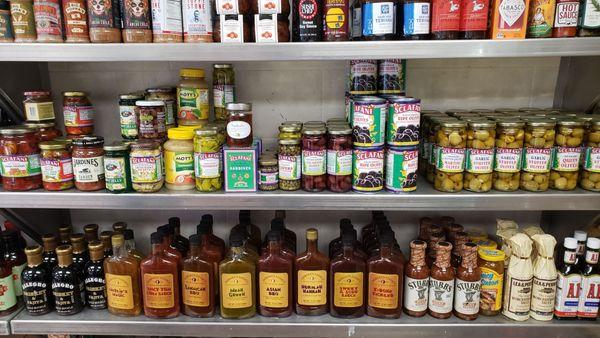 Nice selection of steak sauces