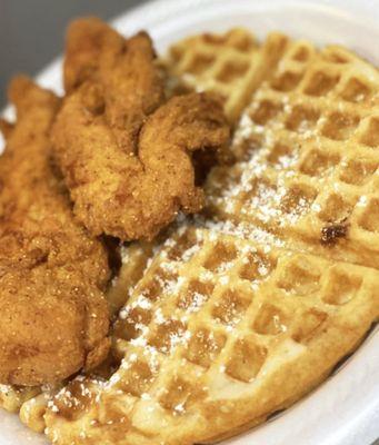 Chicken and waffles