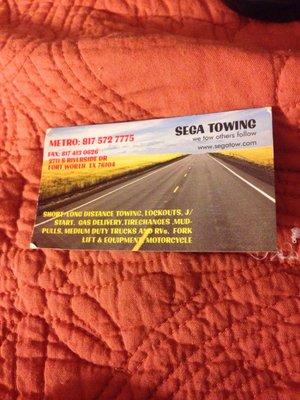 Excellent service if you ever need a tow!!!