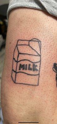 Milk carton touch up by Johnny V