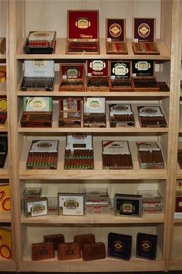 Shelving inside Humidor.