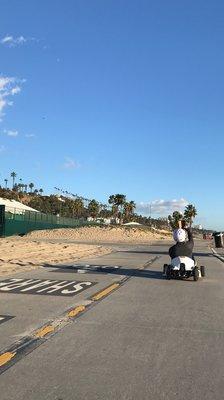 Mario karting along the beach = best day ever