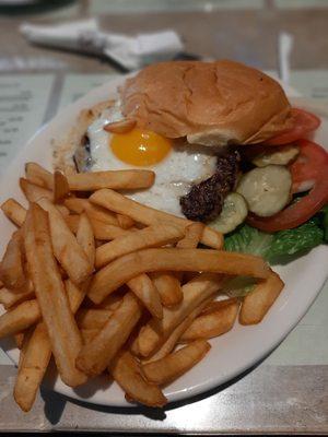 Breakfast burger