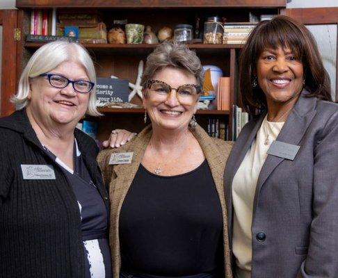 The captain and crew. Leeanne Saylors, Annette Perry and Patricia DeJesus.