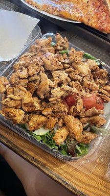 Double grilled chicken garden salad