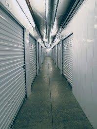 An interior hallway inside the Live Oak Storage facility