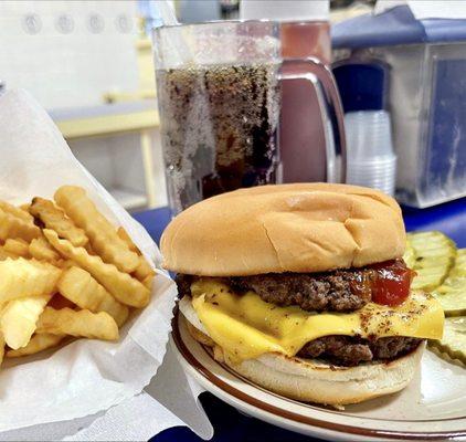 Double Cheeseburger & Fries