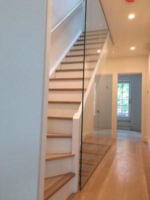 Custom Brooklyn Heights townhouse staircase and hallway