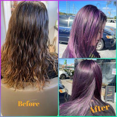 We are loving this purple done by Ms. Ashley