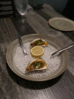 Cajun roasted oysters