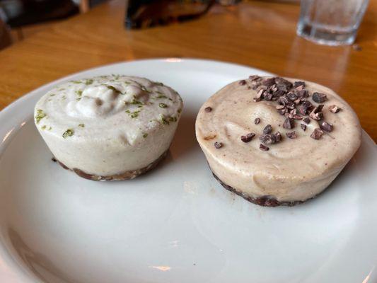 Key Lime and Salted Caramel VEGAN Cheesecake