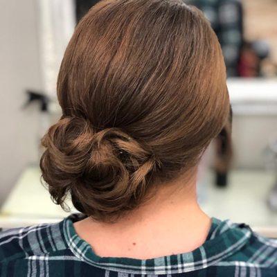 Formal up-do created by Mandy @HairNMotion