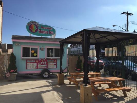 Grab a quick shaved ice on on a nice warm day