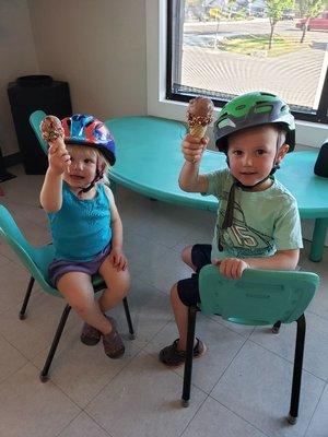 Take a bike ride on the greenbelt then swing by to have a ymmy treat like these cuties!