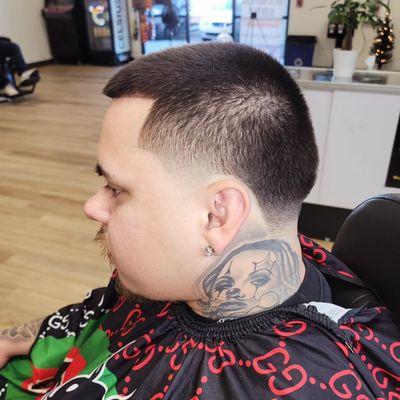 Mid taper fade