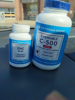 Zinc and vitamin c