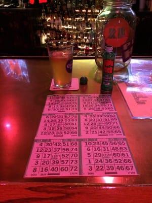 Monday night Bingo with my baby girl