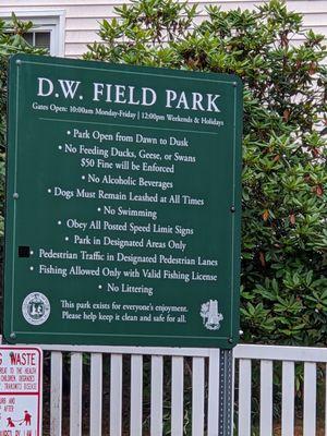 D W Field Park, Brockton