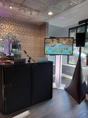 DJ and Video Screen service